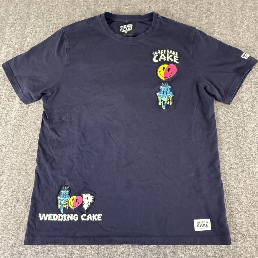 Wedding Cake Wake Bake Cake Embroidered T Shirt All Gas Love Streetwear 2XL